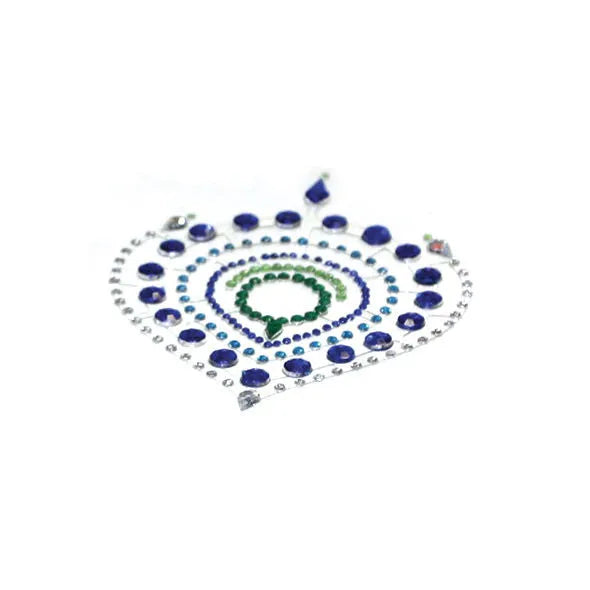Bijoux intimes lumineux bleu et vert, forme circulaire, décorations corporelles élégantes pour sublimer la sensualité.