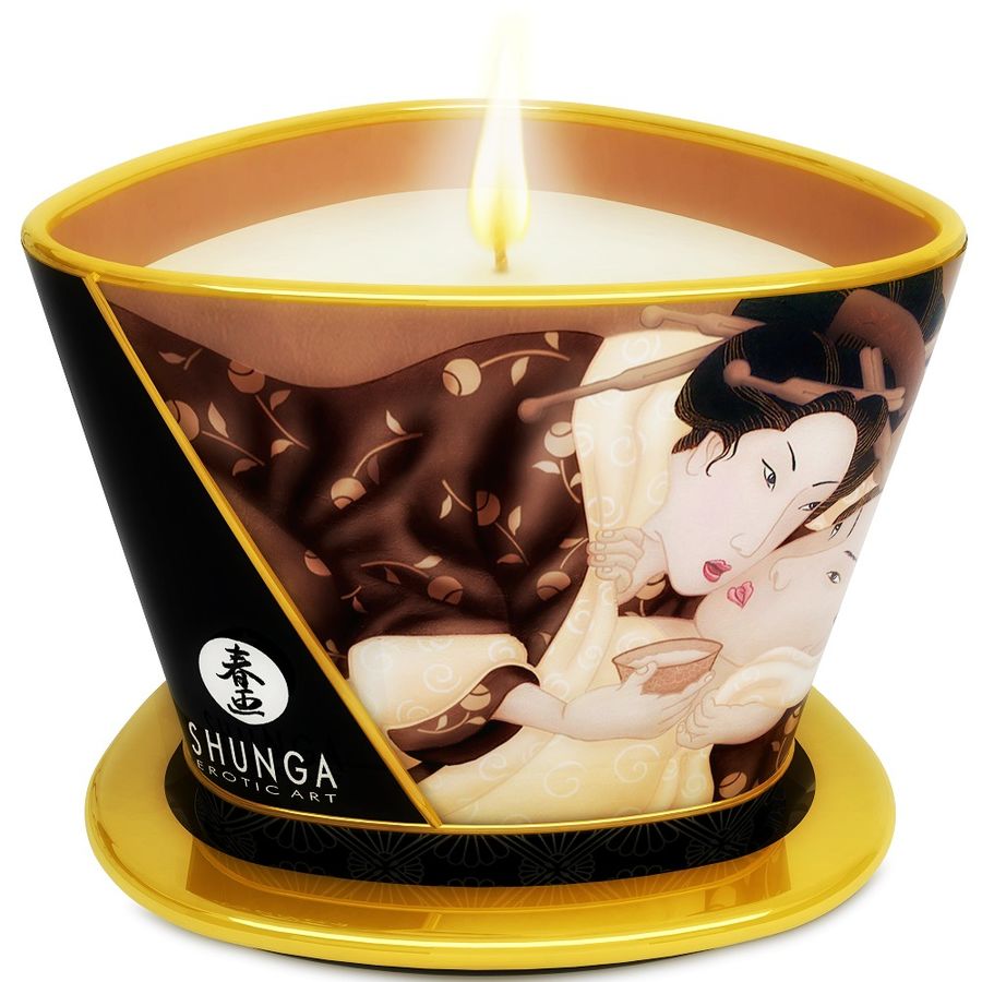 Bougie De Massage Érotique Chocolat Shunga