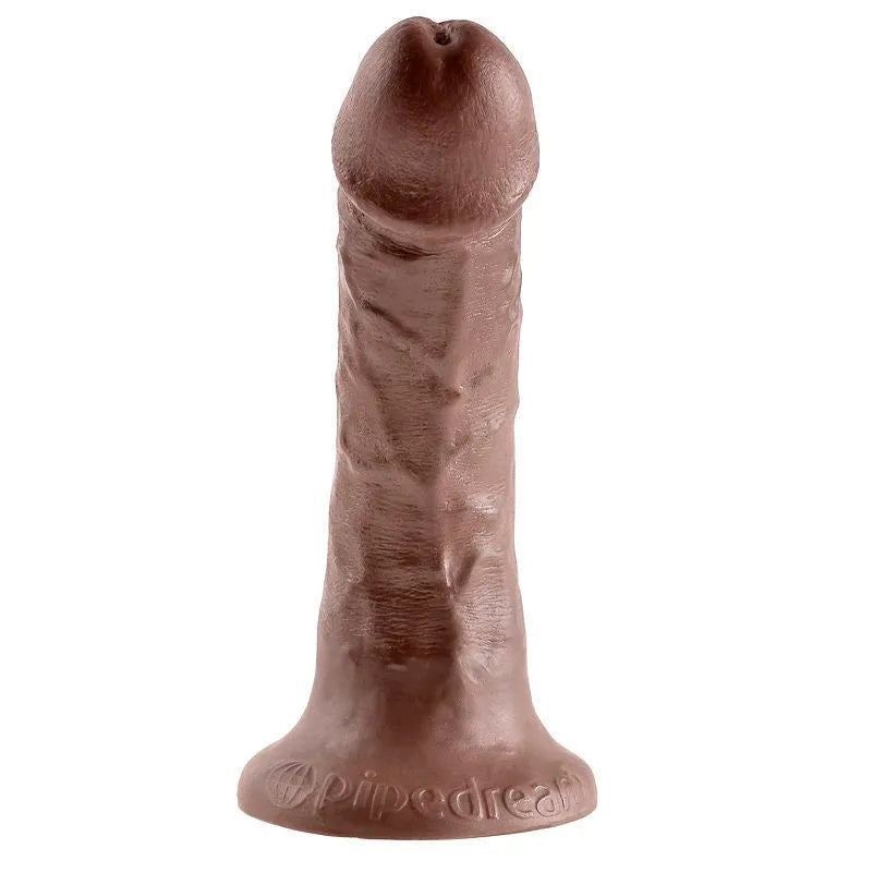 King Cock gode réaliste brun 6 pouces ventouse hypoallergénique sans phtalate