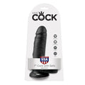 KING COCK - 7 GODE NOIR AVEC BOULES