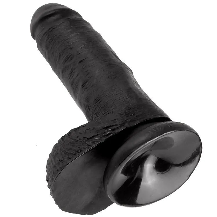 KING COCK - 7 GODE NOIR AVEC BOULES