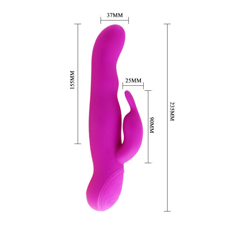 Vibromasseur Rotatif Lilas En Silicone Fda