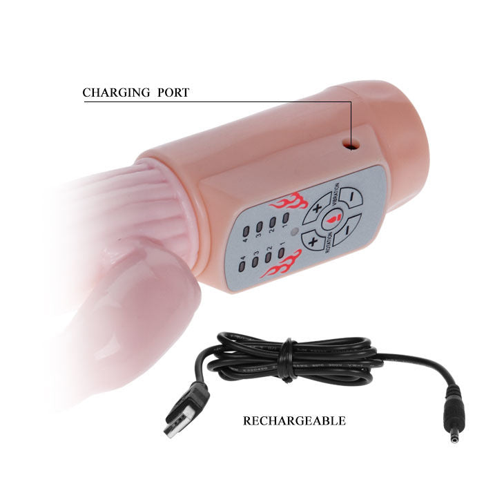 Vibromasseur Lapin Chauffant Rechargeable Usb