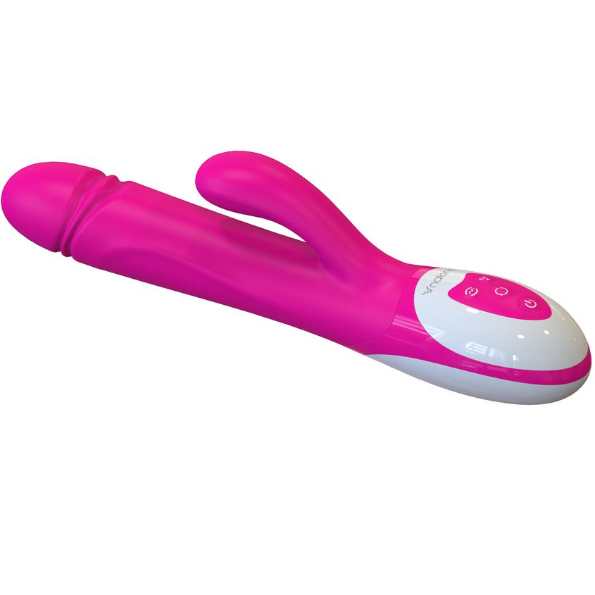 Vibromasseur Silicone Double Moteur Nalone Étanche