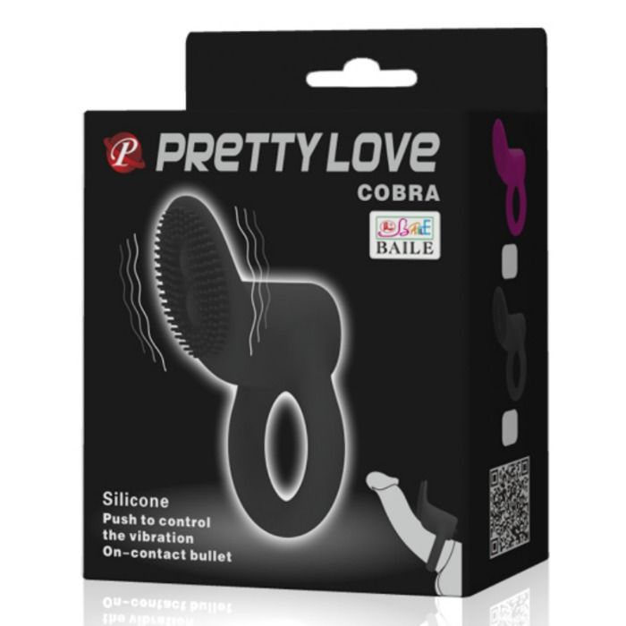 Cockring Vibrant Silicone Noir Qualité Médicale