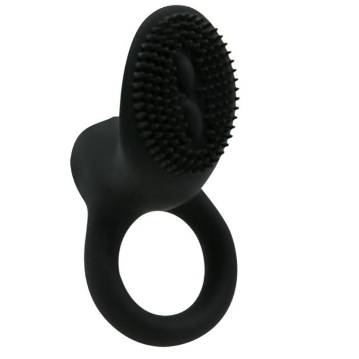 Cockring Vibrant Silicone Noir Qualité Médicale