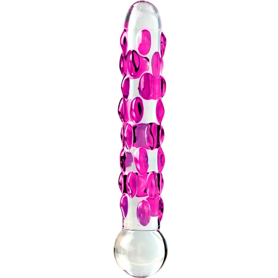 Dildo en verre soufflé Icicles - Design élégant texture stimulante borosilicate hypoallergénique sextoy intime exploration sensorielle durée de vie longue