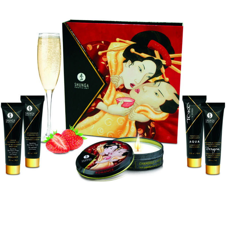 Coffret Érotique Shunga Fraises Cava