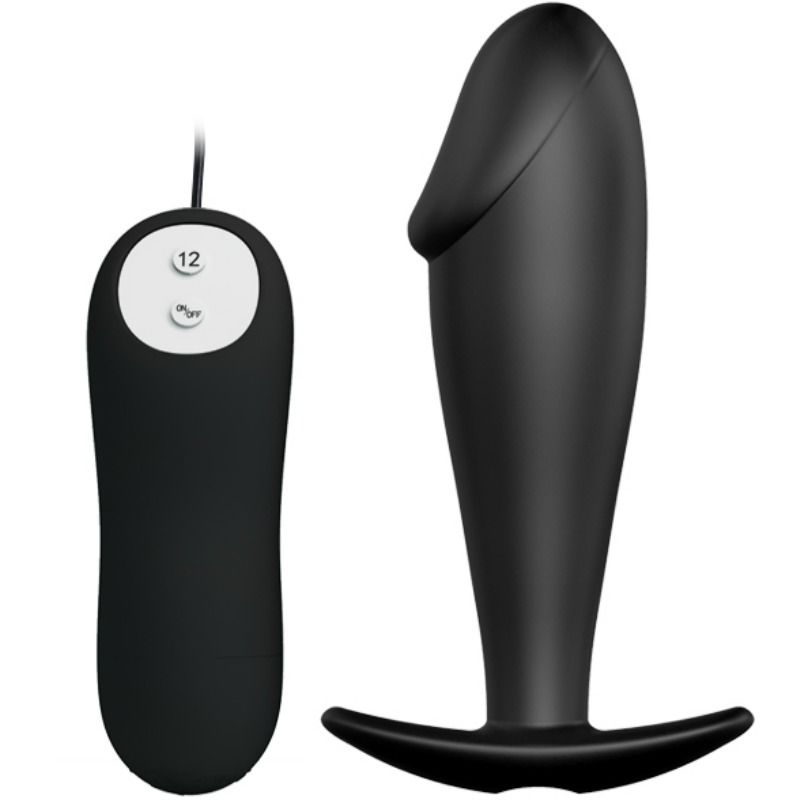 Plug Anal Vibrant En Silicone Noir