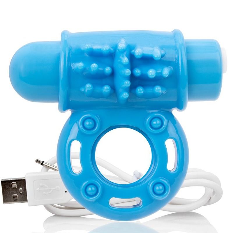 Cockring Vibrant Rechargeable Bleu Pour Couples