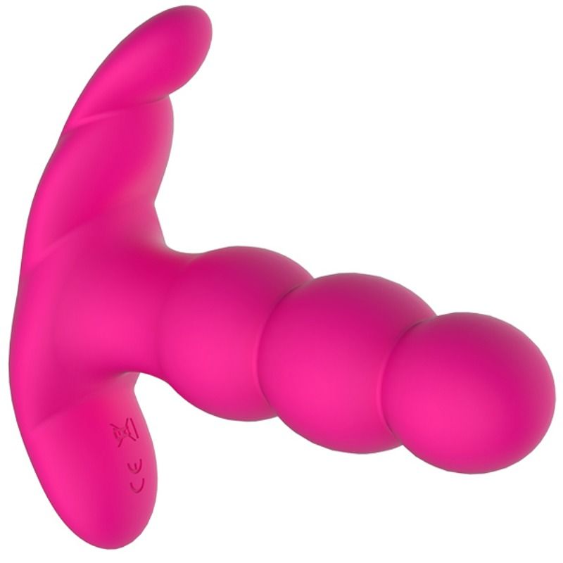 Vibromasseur Anal Noir Silicone Télécommandé