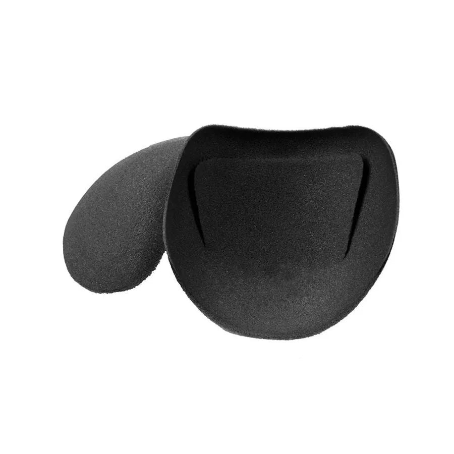 Épaulettes de soutien-gorge noires, mousse douce, antidérapantes, contours lisses, invisibles sous les vêtements.