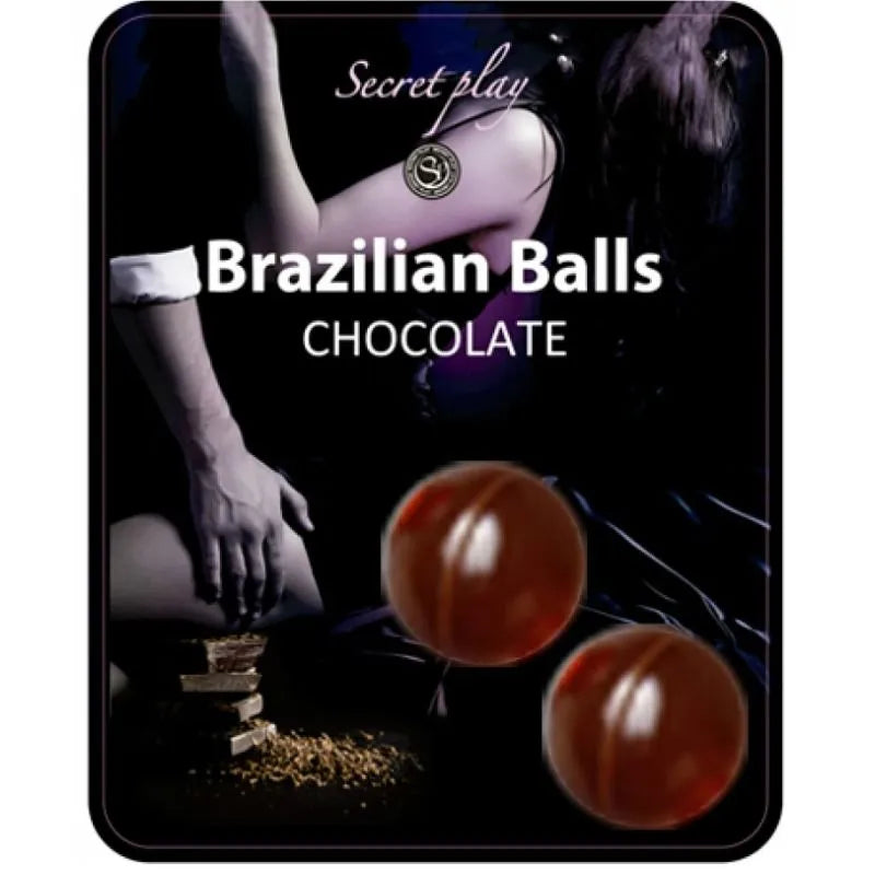 Boules Brésiliennes lubrifiant parfumé erotico Chocolat intimité couple sextoy lubrification erotik