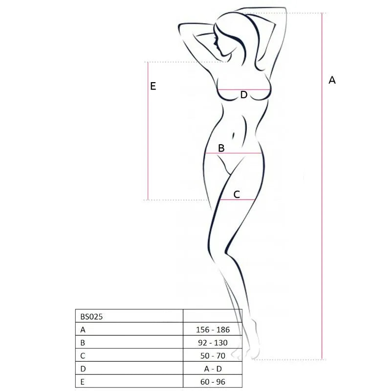 PASSION - FEMME BS025 BODYSTOCKING BLANC STYLE ROBE