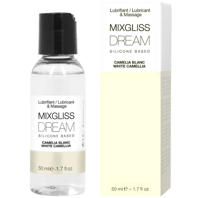 Lubrifiant silicone Camelia Blanc Dream 50ml - Mixgliss - Douche, massage, intimité - Non gras, longue durée