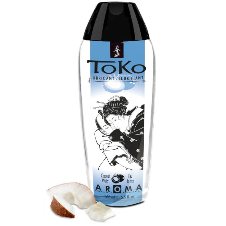 Lubrifiant intime à l'eau de coco Toko Aroma, design élégant, 165ml, lubrification naturelle, sans goût, usage personnel, sextoy, bien-être intime