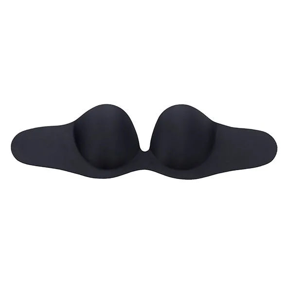 Soutien-gorge noir balconnet Gala avec armatures et coussinets push-up adhésifs, idéal pour robes dos nu.