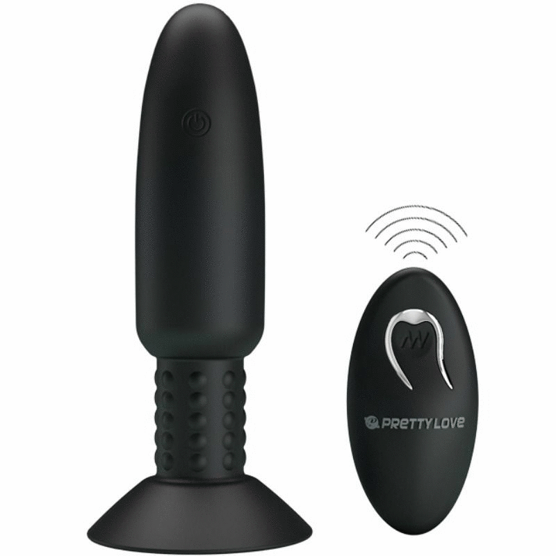 Plug Anal Vibrant Silicone Noir Rechargeable