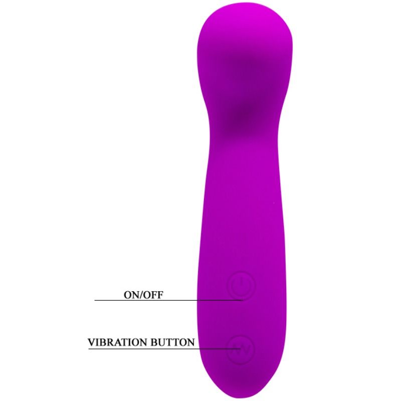 Mini Vibromasseur En Silicone Violet Rechargeable