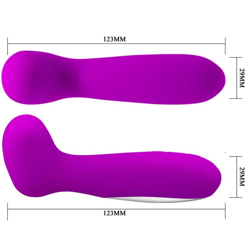 Mini Vibromasseur En Silicone Violet Rechargeable