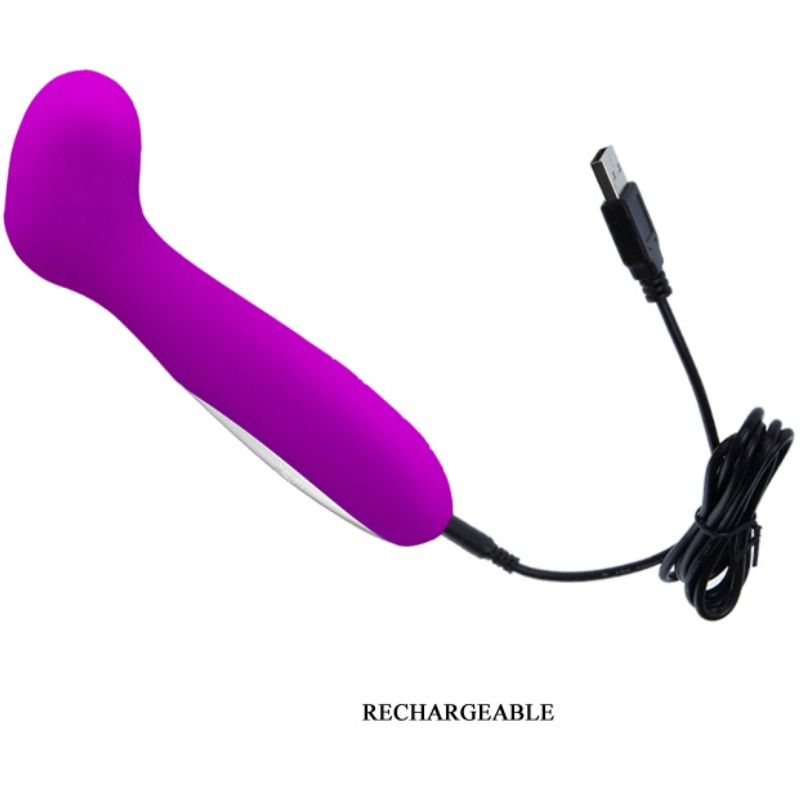 Mini Vibromasseur En Silicone Violet Rechargeable