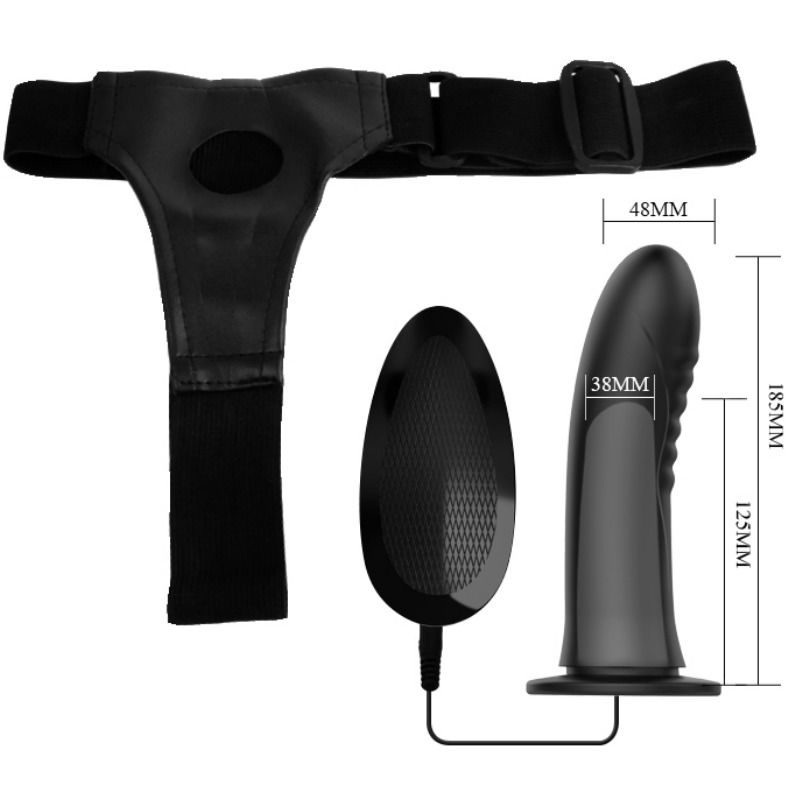 Harnais Strap-On Vibromasseur Silicone Ajustable