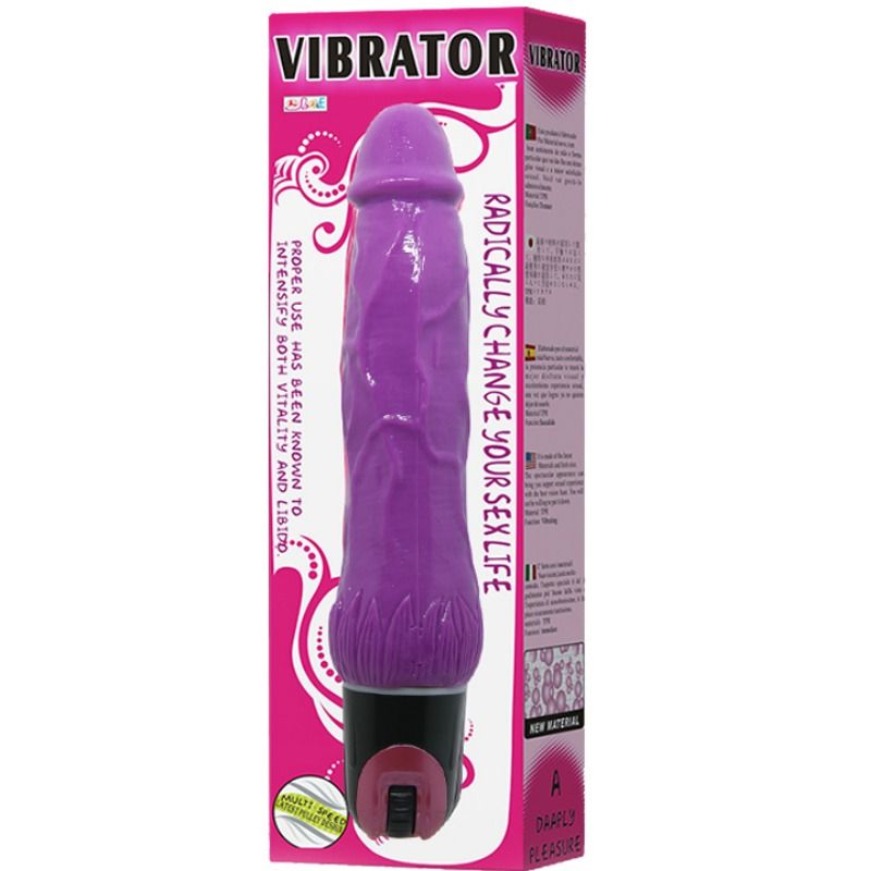 Vibromasseur Rose Veiné Multivitesse Tpr