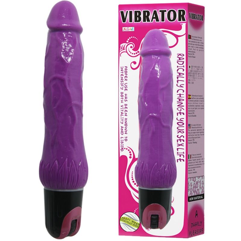 Vibromasseur Rose Veiné Multivitesse Tpr