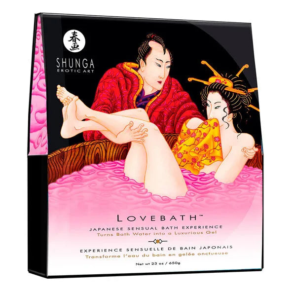 Shunga - Fruit Du Dragon Lovebath sensuel gel de bain Japonais Love Baths Experience Luxueuse Bain Intime Naturel ingrédients couple intimité détente bain relaxant