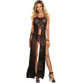 SUBBLIME - DRESSES ENSEMBLE ROBE ET THONG NOIR L /