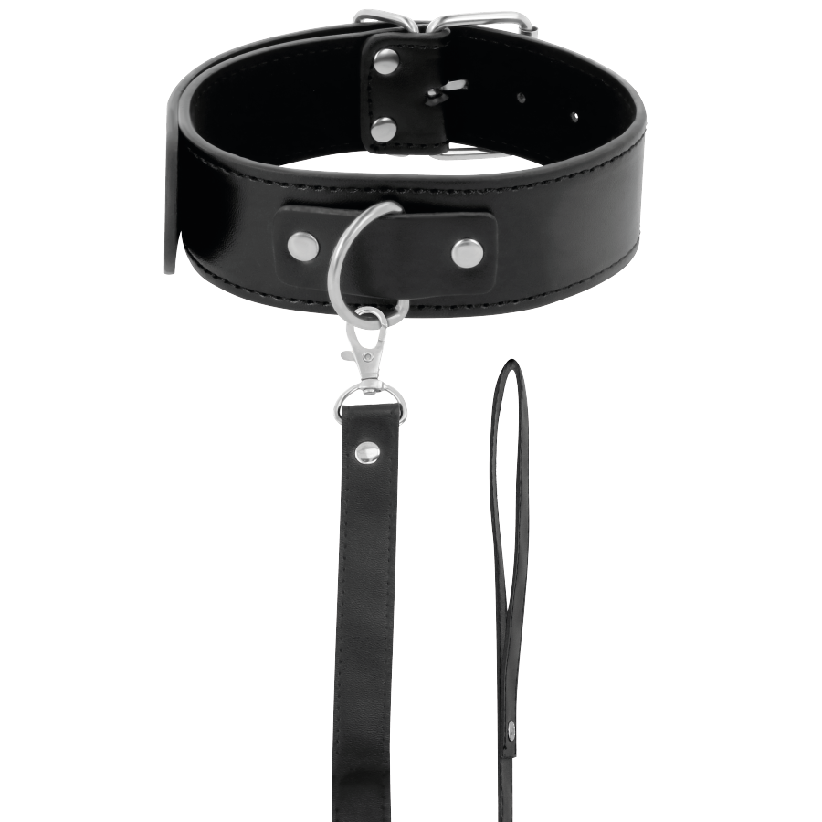 Collier De Posture Bdsm Cuir Pvc