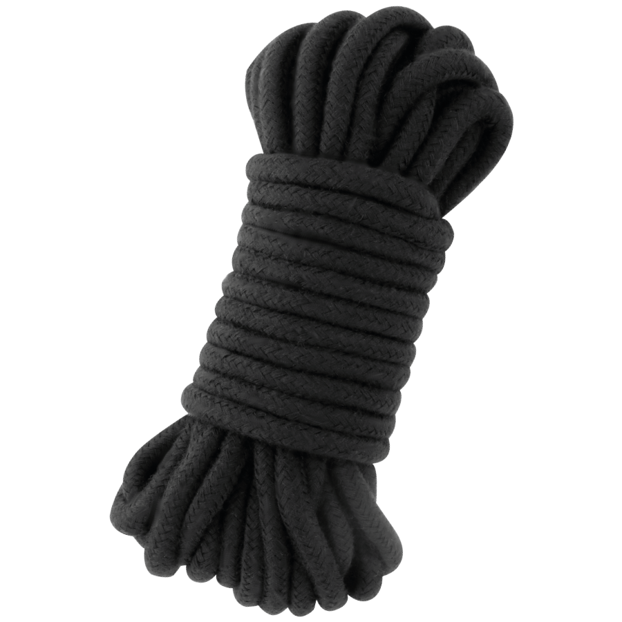 Corde Bondage Coton Noir 5 Mètres