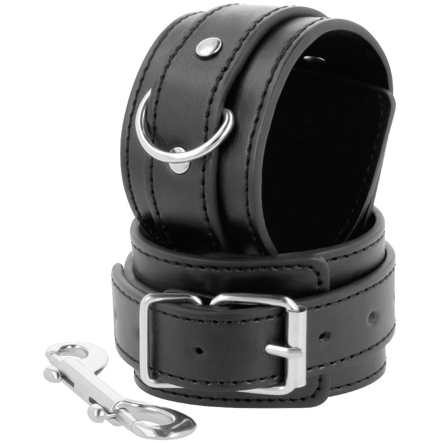 Menottes Cuir Pvc Ajustables Pour Bdsm