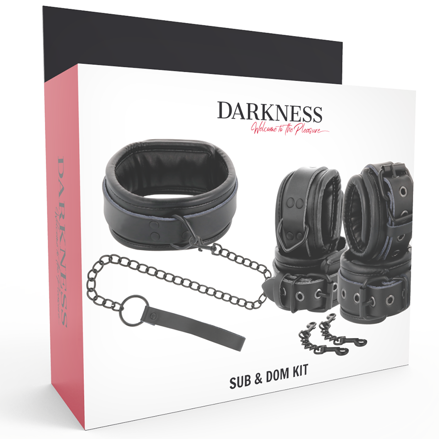 Collier Menottes Cuir Bdsm Darkness