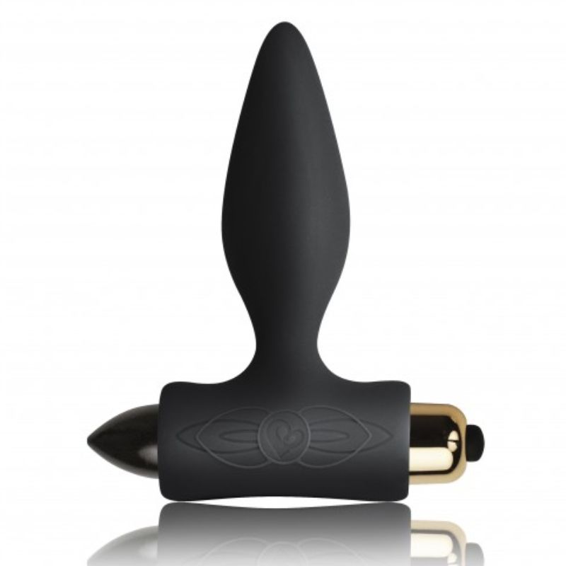 Plug Anal Vibrant Silicone Débutants Noir