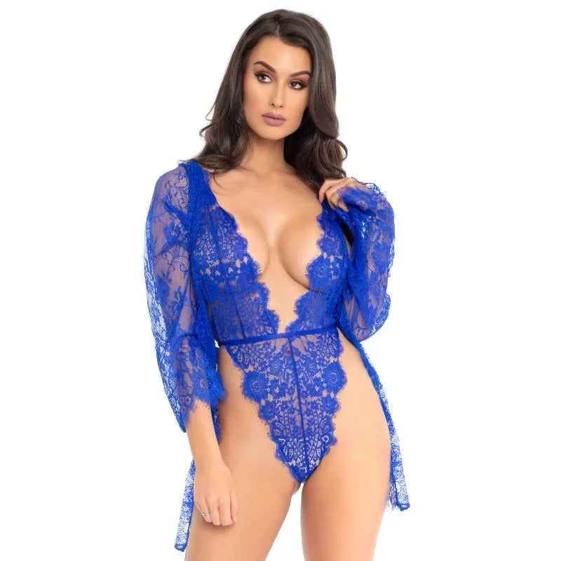 LEG AVENUE - TEDDY ET ROBE BLEU
