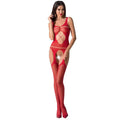 PASSION - FEMME BS057 BODYSTOCKING ROUGE