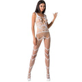 PASSION - FEMME BS058 BODYSTOCKING BLANC