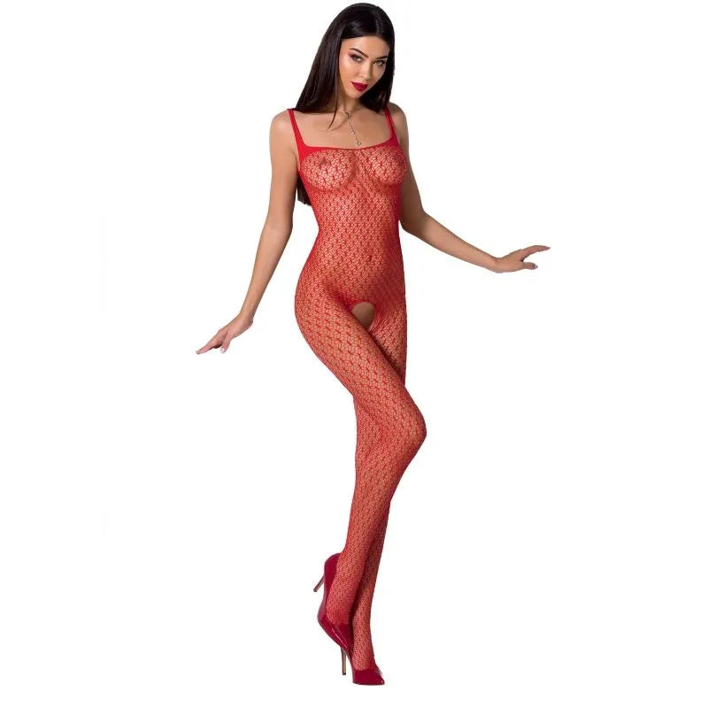 PASSION - FEMME BS071 BODYSTOCKING ROUGE