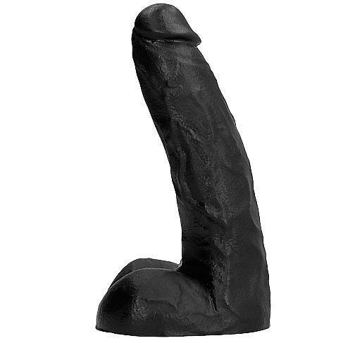 Gode Veiné Flexible Noir Pvc 22 Cm