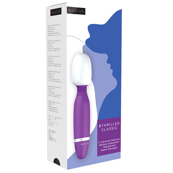 Vibromasseur Baguette Silicone Lilas Imperméable