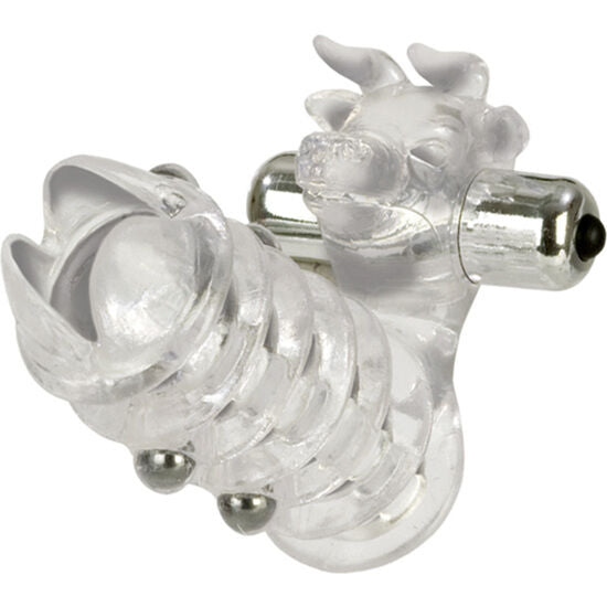 Cockring Silicone Transparent Avec Stimulateur Clitoridien