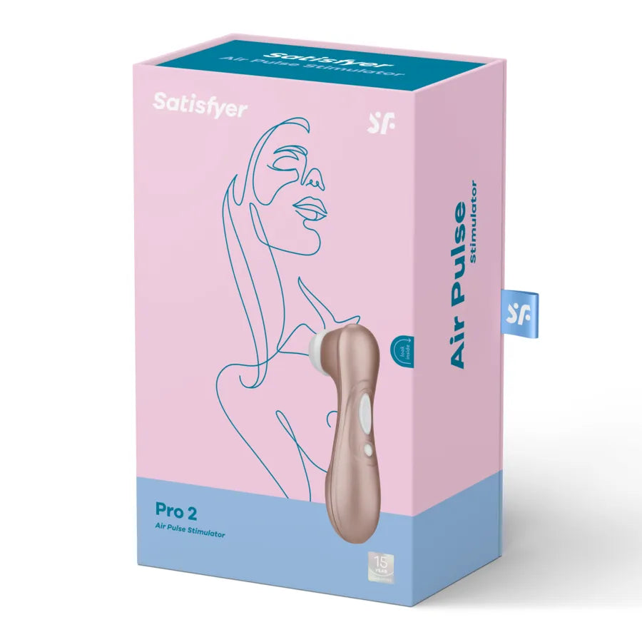 Stimulateur clitoridien sans contact Satisfyer Pro 2 Ng nouvelle version stimulation intense Air-Pulse silicone médical hypoallergénique rechargeable