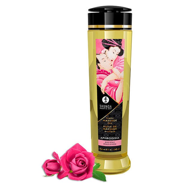 Huile De Massage Érotique Orientale Pétales De Rose