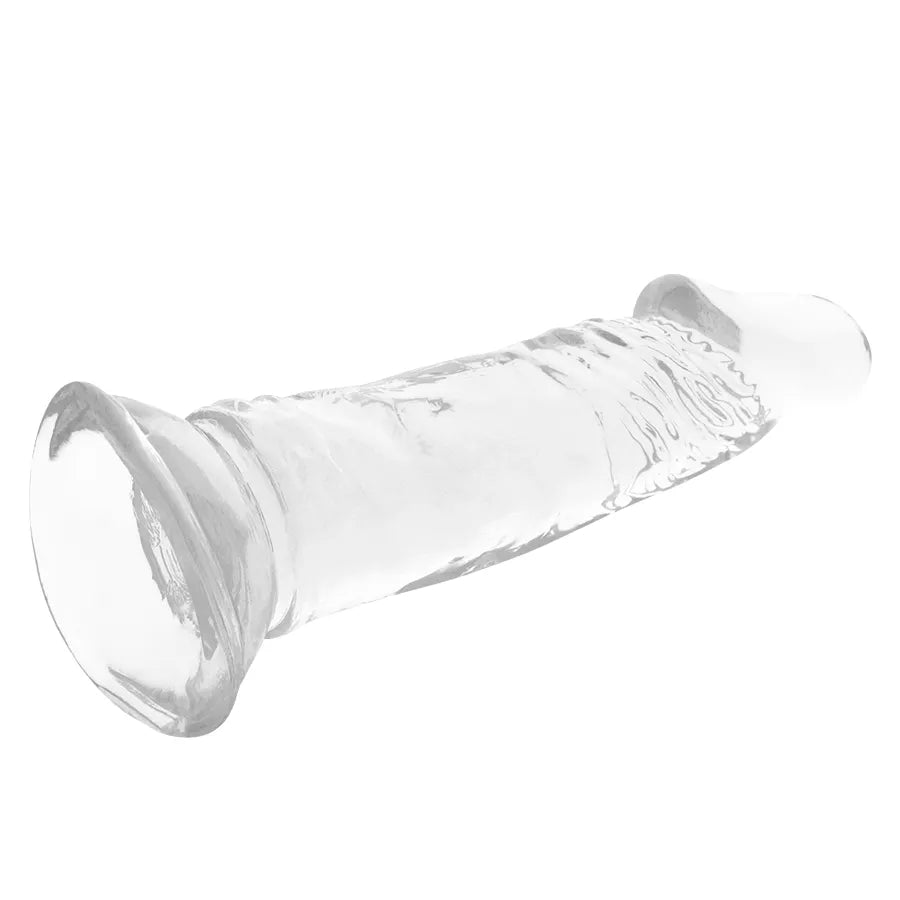 Gode réaliste transparent Jelly 16.5cm pour sensations fermes et douces