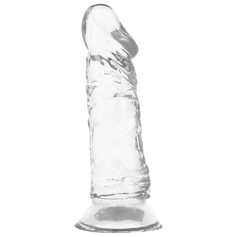 Gode réaliste transparent Jelly 16.5cm pour sensations fermes et douces