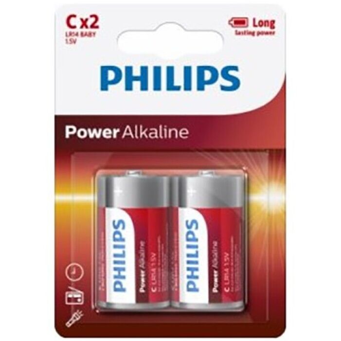 Piles Alcalines C Philips Pour Jouets