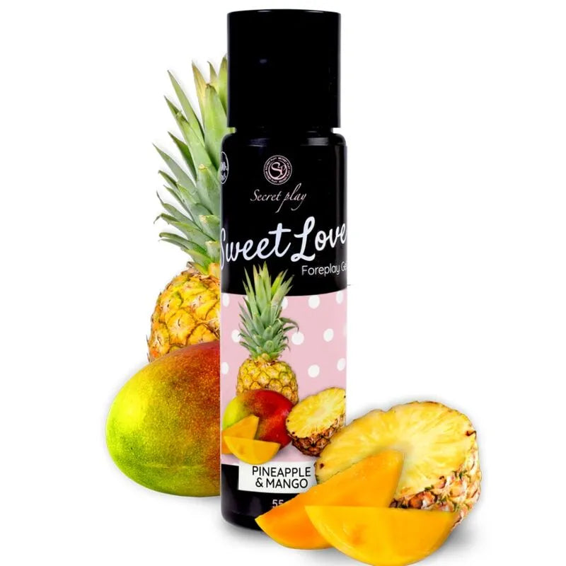 Gel lubrifiant comestible Secretplay Sweet Love ananas et mangue 60ml intimité érotique foreplay sextoy sextoys