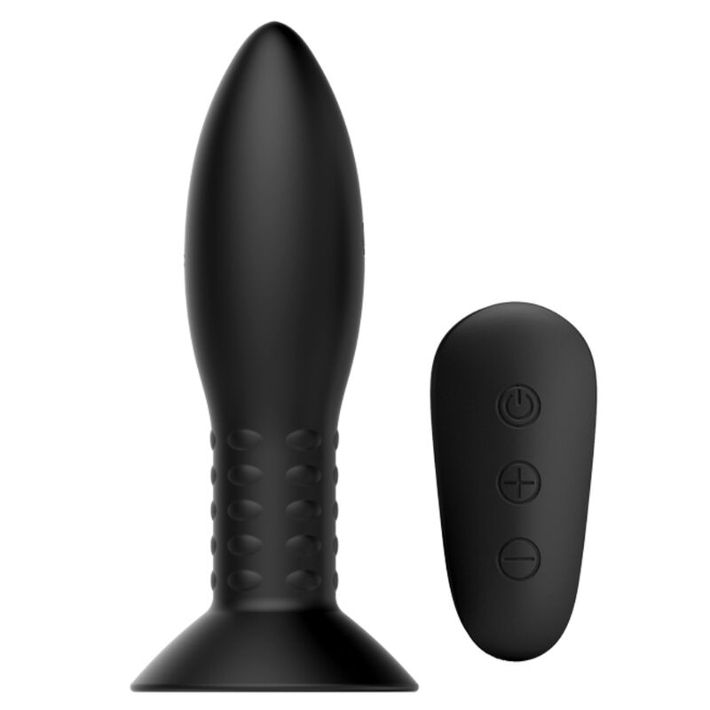 Plug Anal Silicone Vibrant Rotatif Télécommande