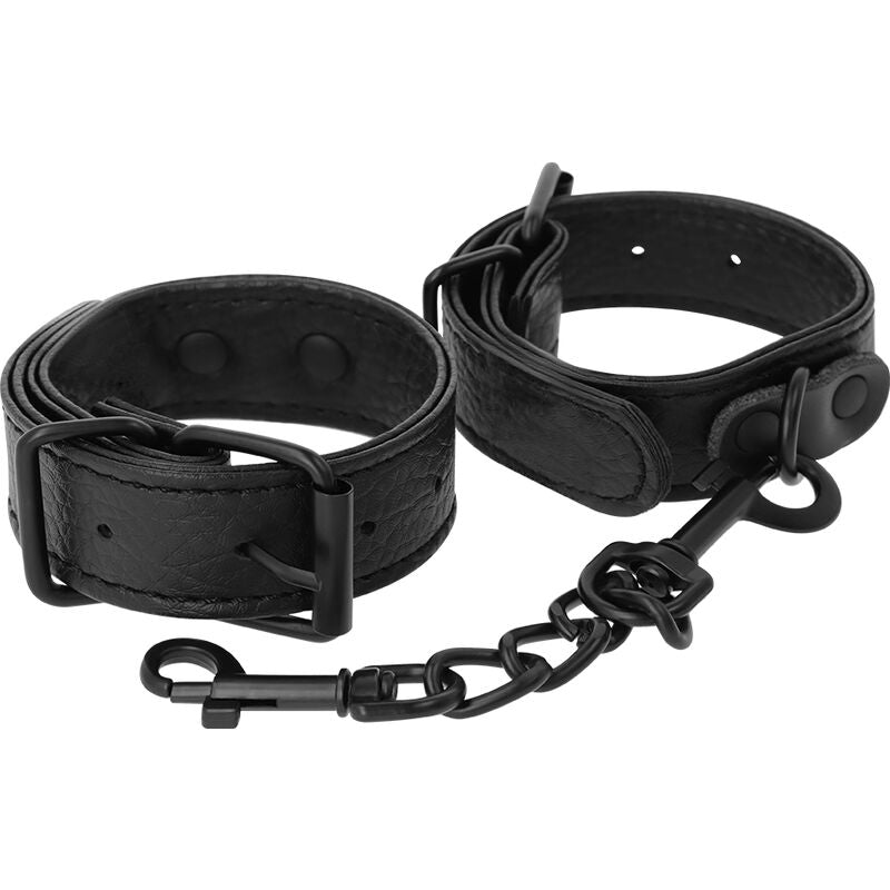 Menottes Bondage Confortables Noires En Pu